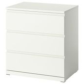 IKEA STORKLINTA 3 çekmeceli şifonyer beyaz - 30627533