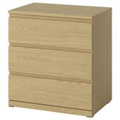 IKEA STORKLINTA 3 çekmeceli şifonyer meşe görünümlü - 70627531