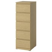 IKEA STORKLINTA 5 çekmeceli şifonyer meşe görünümlü - 00627539