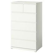 IKEA STORKLINTA 6 çekmeceli şifonyer beyaz - 70627545