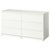 IKEA STORKLINTA 6 çekmeceli şifonyer beyaz - 70627550