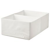 IKEA Stuk Beyaz Gri 34x51x18 cm Bölmeli Kutu