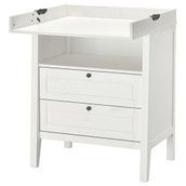 IKEA SUNDVIK alt değiştirme masası ve şifonyer beyaz - 30591299