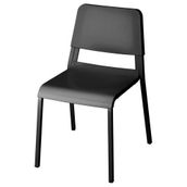 IKEA Teodores Siyah Plastik Sandalye