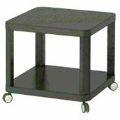 IKEA Tingby Tekerlekli Gri 50x50 cm Yan Sehpa