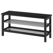 IKEA TJUSIG bank ve ayakkabılık siyah - 50152703