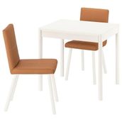 IKEA TONSTAD mutfak masası takımı kırık beyaz-Bomstad altın kahverengi - 19596590