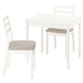IKEA TONSTAD mutfak masası takımı kırık beyaz-Fridtuna açık bej - 79596587