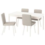 IKEA TONSTAD mutfak masası takımı kırık beyaz-Fridtuna açık bej - 99596647