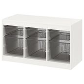 IKEA Trofast 34x44x55 cm Beyaz-Gri Saklama Ünitesi