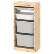 IKEA Trofast 44x30x91 cm Çam Beyaz Saklama Ünitesi