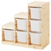 IKEA Trofast 94x44x91 cm Çam Beyaz Saklama Ünitesi