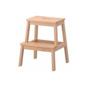IKEA Turuncu Bekvam Basamaklı Tabure, Kayın