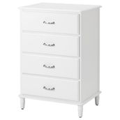 IKEA TYSSEDAL 4 çekmeceli şifonyer beyaz - 10391324