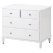 IKEA TYSSEDAL 4 çekmeceli şifonyer beyaz - 80391325