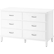 IKEA Tyssedal 6 Çekmeceli Şifonyer Beyaz 127 x 81 cm