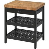 IKEA Vadholma Siyah-Meşe 79X63X90 cm Mutfak Adası - Tezgah - Yok