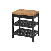 IKEA Vadholma Siyah Meşe 79x63x90 cm Mutfak Adası