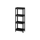 IKEA Vesken 37x23x101 cm Siyah Raf Ünitesi
