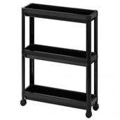 IKEA Vesken - Siyah - 54x18x71 cm Servis Sehpası