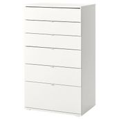 IKEA VIHALS 6 çekmeceli şifonyer beyaz - 30483247