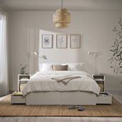IKEA VIHALS/LURÖY yatak odası seti beyaz - 00112264