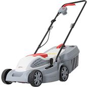 Ikra Elektro Çim Biçme Makinesi Ierm 1638 U, Grasfangbox 45 L, kesme genişliği 38 cm, kesim yüksekliği 5-kat yüksekliği ayarlanabilir 25 – 65 mm