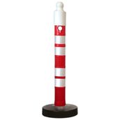 İleri Trafik 110x1200 mm Reflektifli Dubalı Uyarı Dikmesi
