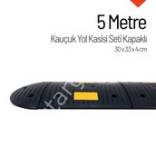 İleri Trafik 5 m Kauçuk Hız Kesici Set Kapaklı Eko Yol Kasisi