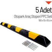 İleri Trafik 5'li Otopark Araç Stoperi PPC Set
