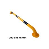 İlgi Trafik LT-004 D-2.5MM 76 Lık Araç Stoperi Otopark Araç Bariyeri Lastik Sonlandırma Demiri Üretimi 200 Cm Ø76Mm 2.5Mm
