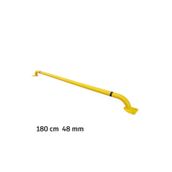 İlgi Trafik OAS-100-2MM-SARI Araç Stoper İmalatı Otopark Araç Stoperi Lastik Sonlandırma Demiri 180 Cm Ø48Mm 2Mm Sarı