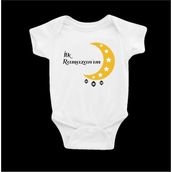 İlk Ramazan'ım Baskılı Beyaz Bebek Zıbını