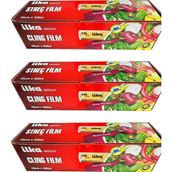 İlka 3 Paket 45 cm 500 mt Şeffaf Mutfak Rulo Streç Film Folyo