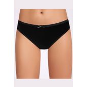 İlke İç Giyim Fiyonklu Siyah Bikini 5 Adet Kadın Külot