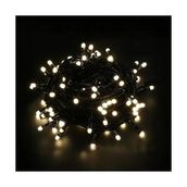 İlkyaz Fashion 10M 100 LED Boncuk Lamba Gün Işığı Siyah Kablo - 1 m - Ahşap