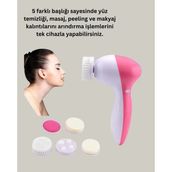 İlkyaz Fashion Derin Temizleme ve Masaj Için 5 Başlıklı Yüz Cilt Bakım Aleti - Renkli