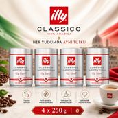 illy Classico Çekirdek KAHVE(4X250 Gr) - 1 kg