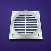 İloz 125 mm Çap Beyaz Dış Duvar Izgarası