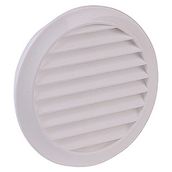 İloz Yuvarlak 100 mm Çap Gri Dış Duvar Izgarası
