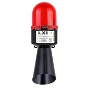 Ilx 48V - 220V Ac/Dc Kirmizi Flasor Multi Buzzer Borulu Korna - Ø70 B Serisi