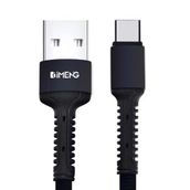 Imeng 3 A USB-A to Type-C Pro Braided Örgülü Siyah Data ve Hızlı Şarj Kablosu