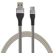 Imeng ML108 3.1 A 1 mt Gri USB A To Type C Örgülü Data ve Hızlı Şarj Kablosu