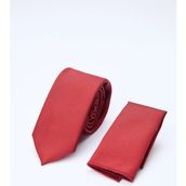 İmza Kırmızı Kuş Gözü Desen 6 Cm Kravat 1090260100 - Standart - Koyu Kırmızı