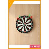 İn3dex 17 Inç Dart Tahtası Seti 4 Metal Ok Hediyeli Dayanıklı - Ahşap - Bej - Siyah - 0 - 1 Yaş