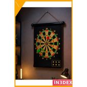 İn3dex Manyetik Dart Tahtası Seti 6 Oklu Katlanabilir Güvenli Hedef Oyunu - 00 Beyaz - Standart