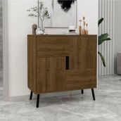 Inarch Dizayn Darien Ç001 Çok Amaçlı Ceviz Ahşap Siyah Dolap