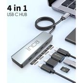 Inca ITPT-4T Type-C Hub X4 Type-C Port 3.1 10 GBPS Alüminyum Kasa Çoklayıcı