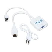 Inca IVTH-01 VGA To HDMI Çevirici USB Ses Kablosu