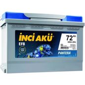 İnci Akü Pantera EFB 12V 72Ah 680CCA Akü
